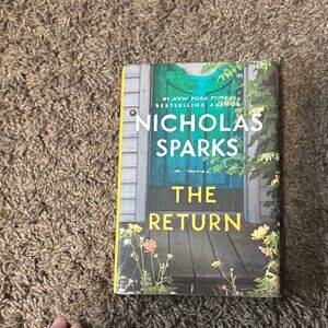Nicholas Sparks "The Return" Hardcover Book - Teal & Yellow Cover
